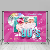 Zurück Zu 90er Jahre Rosa Freunde Geburtstag Party Hintergrund